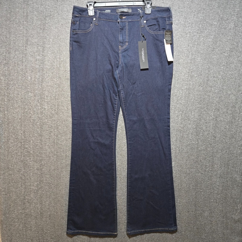 Women's Liverpool Isabell Skinny Bootcut Jeans Dark Wash Size 14/32 NWT